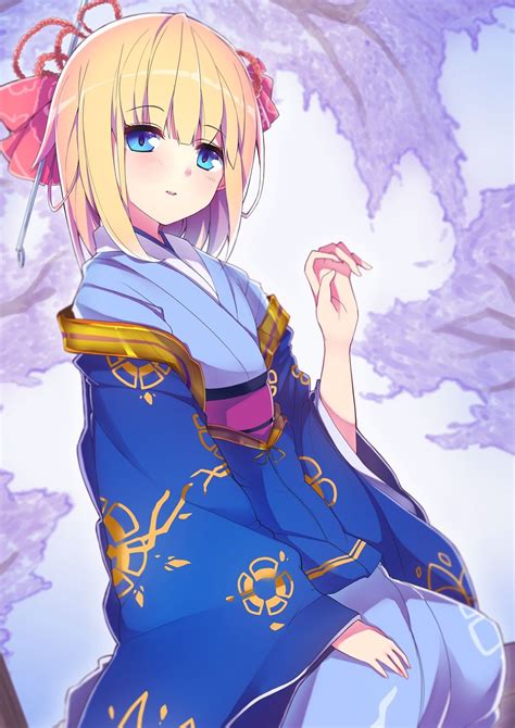 Anime Girl In A Kimono Siguenos En Pages