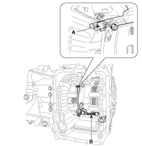 Kia Sorento Output Speed Sensor Removal Automatic Transaxle Control System Automatic