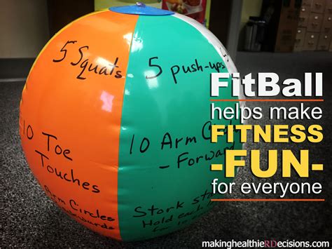 Diy Fitball A Fun Fitness Activity Makinghealthierdecisions