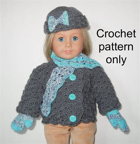 Crochet Pattern Pdf For 18 Inch Child Doll American Girl