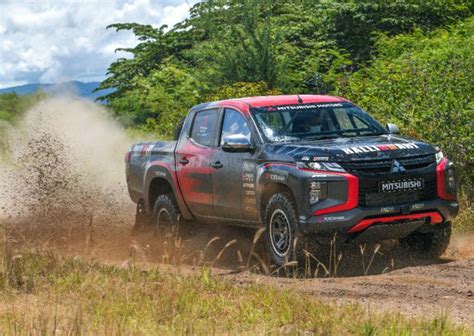 team mitsubishi ralliart wins in the asia cross country rally 2022