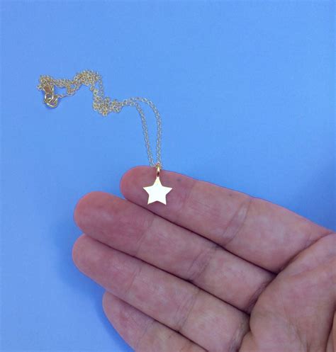Star Pendant Gold Star Silver Star 18kt Goldplated Silver Etsy Gold