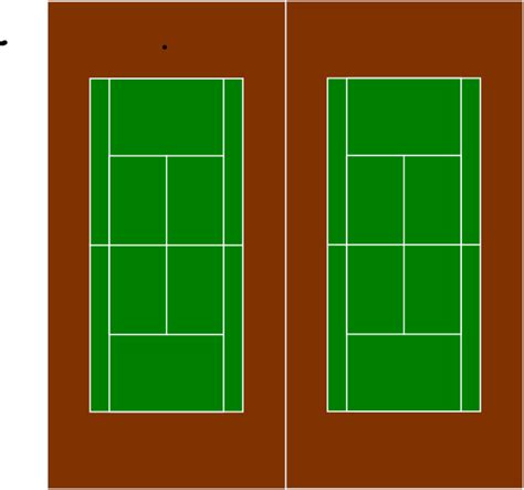 Tennis court dimensions provides the official regulation tennis court measurements. Two Tennis Courts Clip Art at Clker.com - vector clip art ...