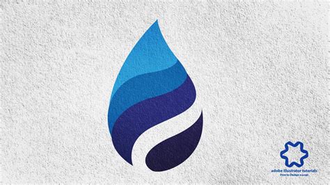 Modern Water Drop Icon Logo Design Tutorial Adobe