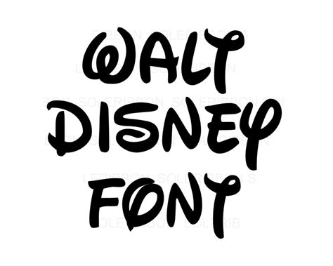 Walt Disney Alphabet Font, Walt Disney Font SVG • Onyx Prints