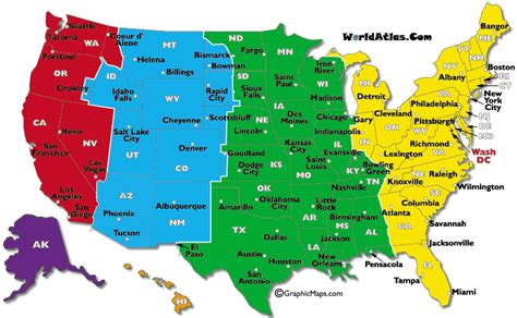 Us Time Zone Map Large - CYNDIIMENNA