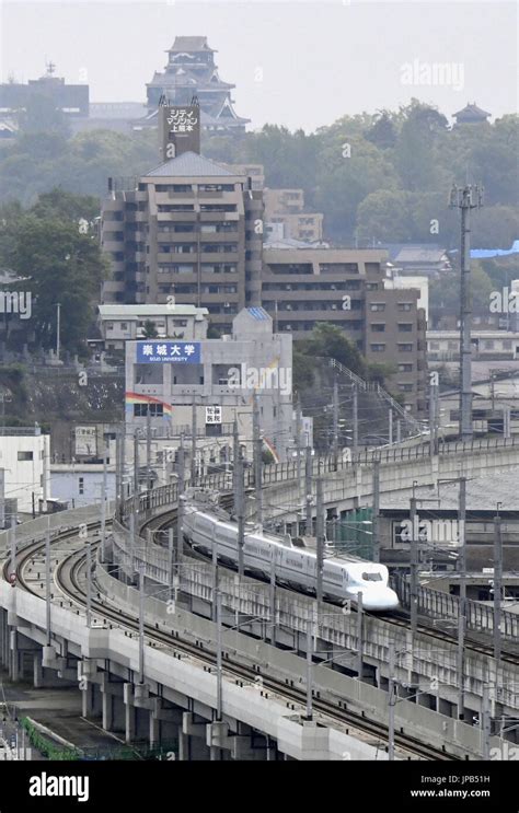 bullet train service on the kyushu shinkansen line resumes at a key section linking fukuoka and