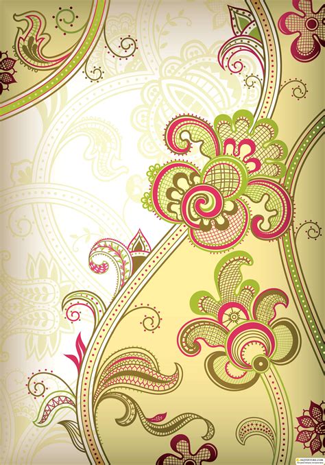 Flower Design Backgrounds Векторные клипарты текстурные фоны