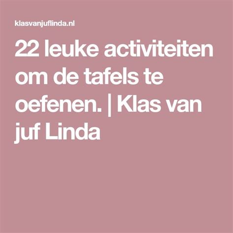 Check spelling or type a new query. 22 leuke activiteiten om de tafels te oefenen. - Tafels ...