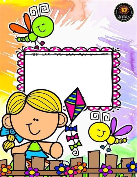 Pin By Mtra Anita 🍎 On Portadas Escolares Art Drawings For Kids