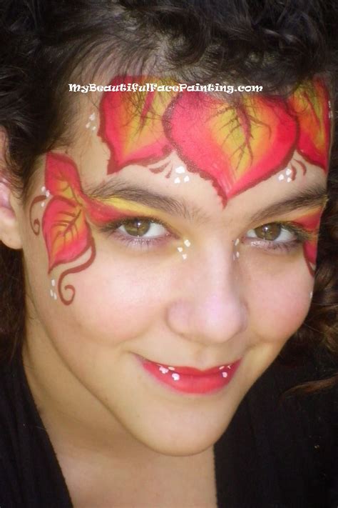 Fall Leaf Fairy Face Paint Small Tag Fall Leaf Split For Leaves And