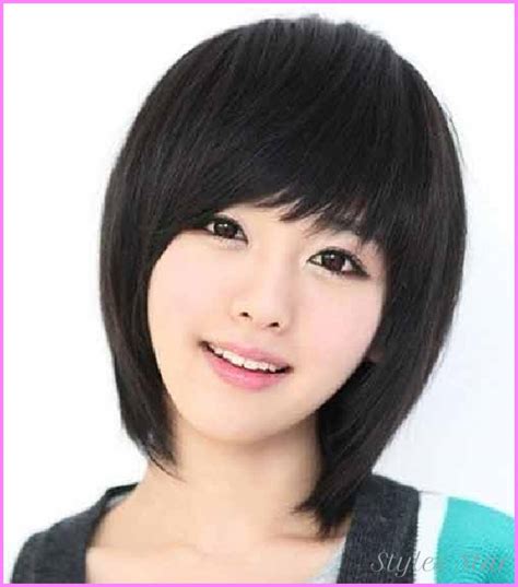 8 korean hairstyle for round face female 2020. Short Haircut Round Face Asian - Star Styles | StylesStar ...