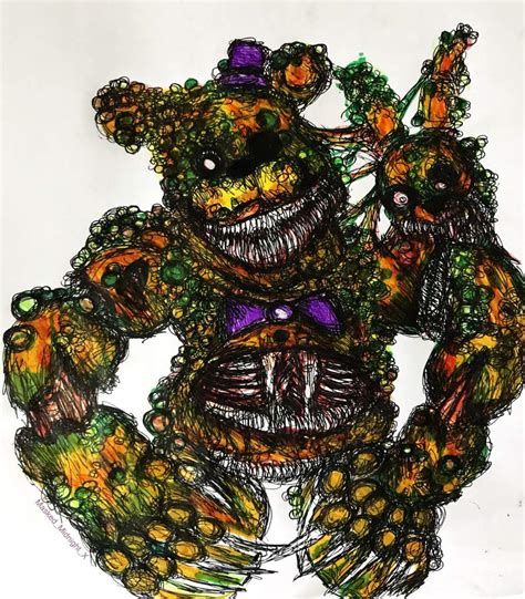 Twisted Fredbear Redesign Drawing Five Nights At Freddys Amino