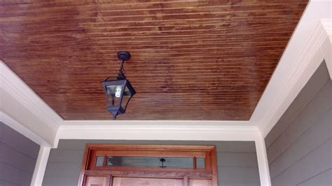 Cedar Tongue And Groove Porch Ceiling Weekend Project The Front