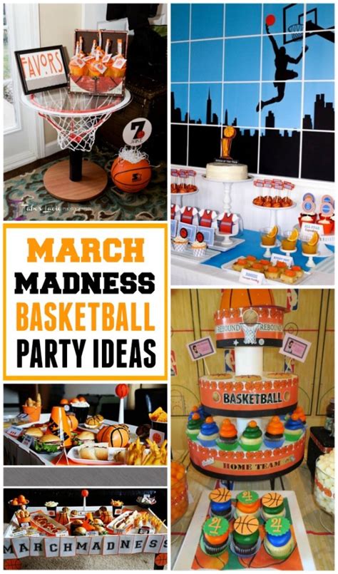 Get Ready For March Madness With Basketball Party Ideas Design Dazzle
