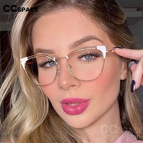 ccspace women s full rim cat eye alloy frame eyeglasses 45892 fashion