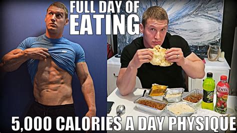 The 5000 Calories A Day Physique Iifym Full Day Of Eating Youtube