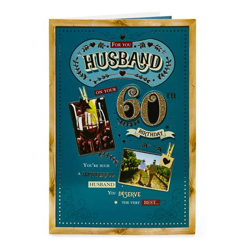 Buy 60th Birthday Card For You Husband For Gbp 129