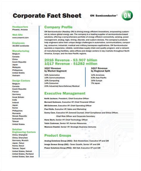 16 Fact Sheet Templates And Examples Pdf Examples