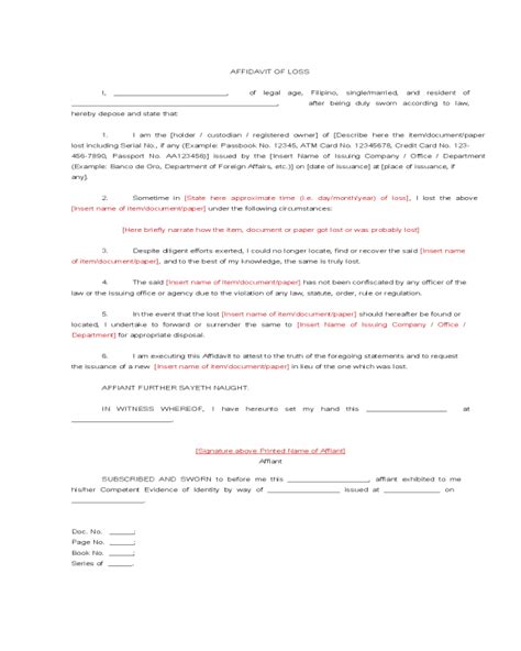 Federal Court Affidavit Fillable Printable Pdf And Forms Handypdf