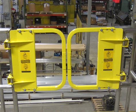 Paired Ladder Safety Gate Dual Industrial Self Closing Swing Gate