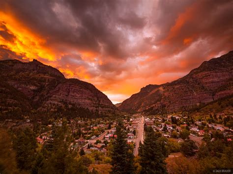 Fiery Ouray Ouray Colorado Mountain Photography By Jack Brauer