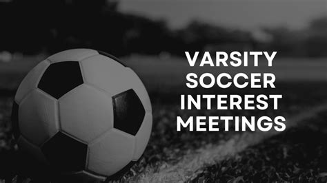 Soccer Interest Meetings Boys And Girls Varsity Patriot Athletics