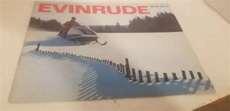 Vintage 1971 72 Evinrude Snowmobile Brochure 10 Pagesnice 899