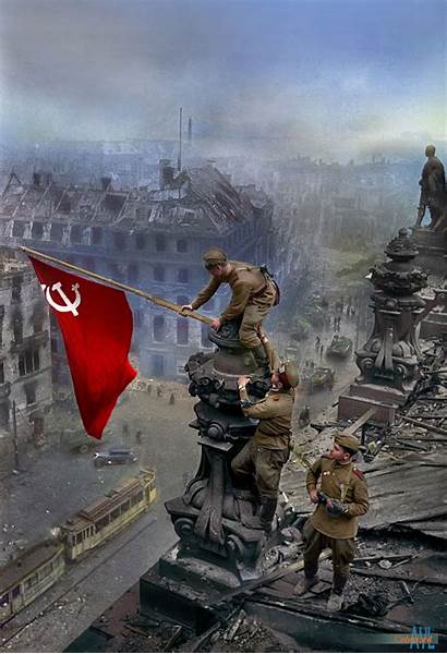 Soviet Flag Reichstag War Army Russian Raising
