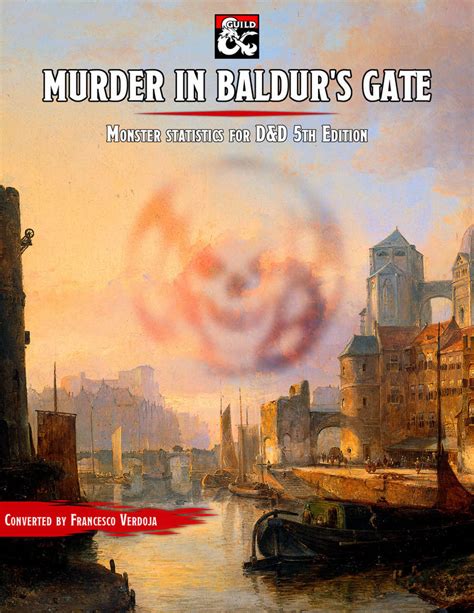 Murder In Baldurs Gate Monster Stats For 5e Dungeon Masters Guild
