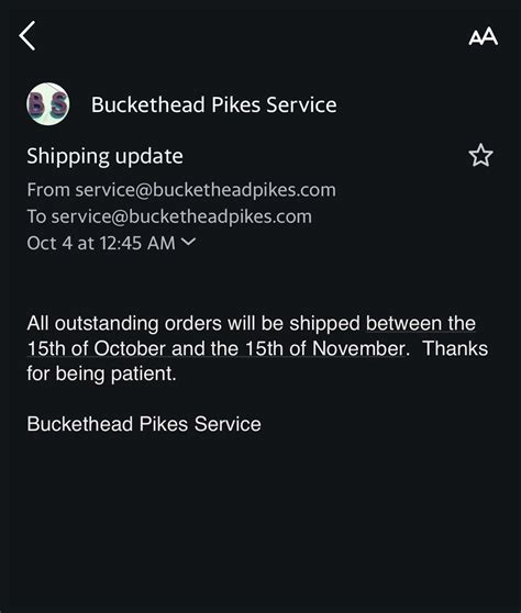 Anyone Else Get This Email From The Pikes Site Rbuckethead