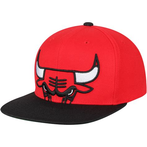 Mens Mitchell And Ness Redblack Chicago Bulls Cropped Xl Logo