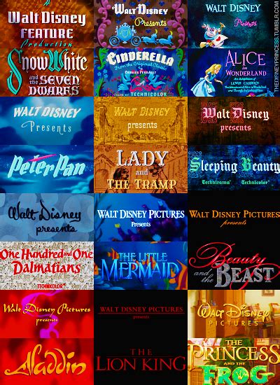 Opening Titles Classic Disney Movies Disney Presents Walt Disney