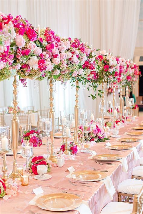 Classy Elegant Hot Pink Blush And Gold Wedding At Matthews Manor In