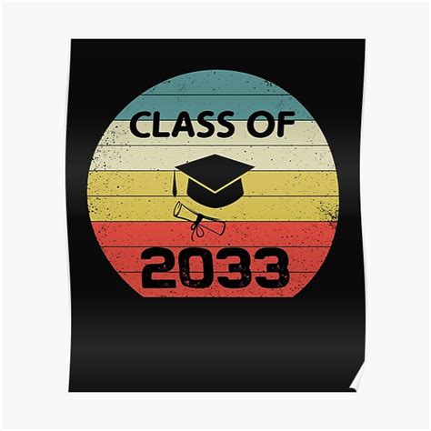 Class Of 2033 Poster By Hayatdesign Redbubble
