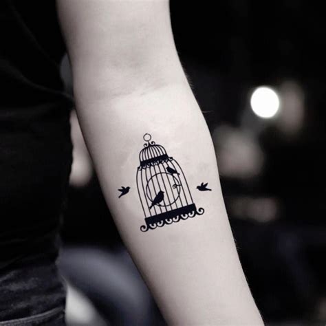 Bird Cage Tattoos On Wrist