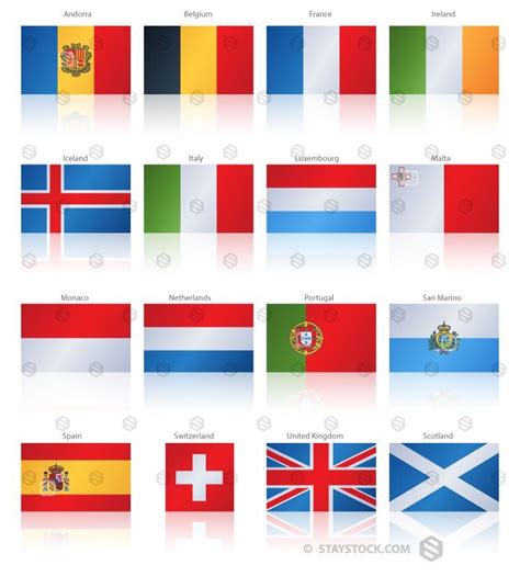 Popular Flat Flag Western Europe | Western europe, Popular flats, Europe