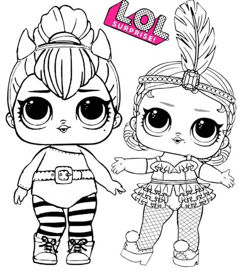 Do you have a favorite lol doll? Spice and Showbaby LOL Surprise Coloring Page