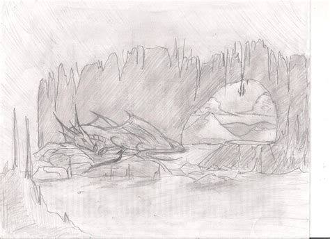 Dragon Cave Sketch By Vinman99999 On Deviantart