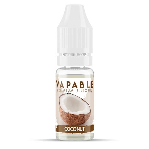 Coconut Flavour Vapable E Liquid 10ml Vapable