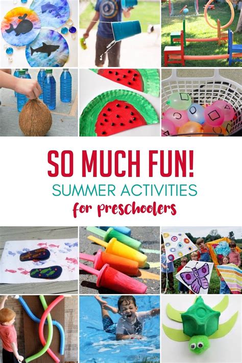 42 Summer Fun Activities For Preschool Online Education