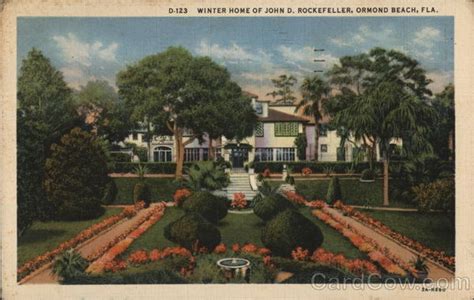 Winter Home Of John D Rockefeller Ormond Beach Fl Postcard