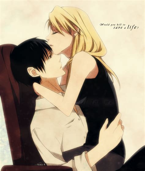 Roy Mustang And Riza Hawkeye Fullmetal Alchemist Brotherhood Anime Fan Art 36880741 Fanpop