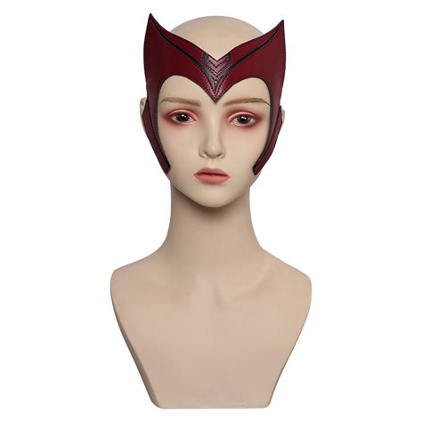 What If Scarlet Witch Mask Cosplay Latex Masks Helmet Masquerade Hallo