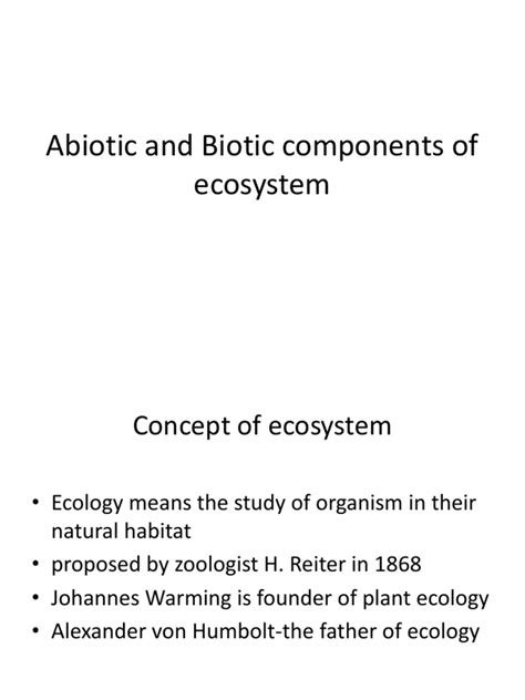 Abiotic And Biotic Component Of Ecosystem Pdf Ecosystem Ecology