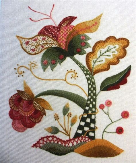 Jacobean Crewelwork Embroidery Example Pinned By Antoinette Kt From