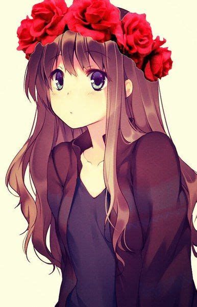 Brown Hair Spring Anime Girl