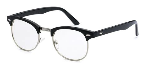 Best New Half Frame Geek Nerd Fake Clear Reading Vintage Glasses For Men Women 5zero1 Womens
