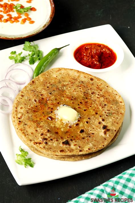 Paneer Paratha Recipe Plain And Stuffed Swasthis Recipes