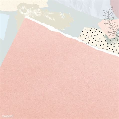 Blank Pink Ripped Notepaper Vector Premium Image By